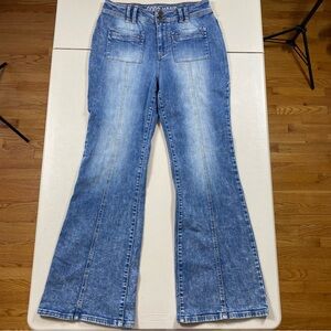 NWT Matilda Jane Good Hart Grand Loop High Rise Flare Jeans Womens Sz 10 NEW